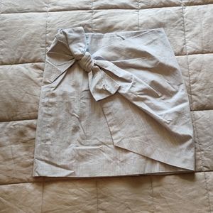 Loft Bow Skirt in Light Blue